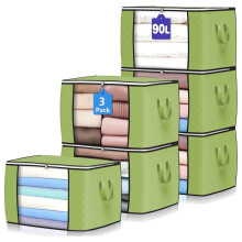 90L Visuele Opbergtas voor Kleding & Beddengoed (3 stuks)