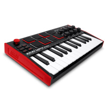 Akai Professional MPK Mini MK3 - 25 Key USB MIDI Keyboard Controller with 8 Backlit Drum Pads, 8 Knobs and Music Production Software and Native Instr
