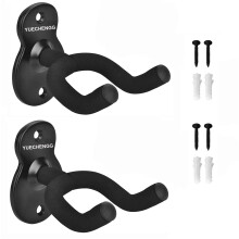 Yuechenggui 2 Pack Guitar Holder Wall Mount Guitar Hanger, Guitar Wall Mount Display Bracket Hooks for Electric Guitar, Classical Acoustic Guitar, Ba