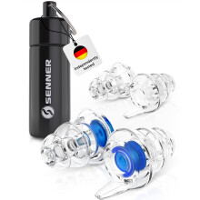 Senner MusicPro - Reusable Hearing Protection Earplugs for Concert, Festival, Music and Club with Aluminium Container, Especially Light Ear Protector