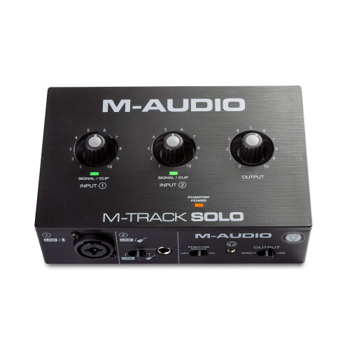 M-AUDIO M-Track Solo USB Audio Interface for Recording, Streaming and