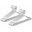 Lot de 20 cintres robustes en acier inoxydable 1