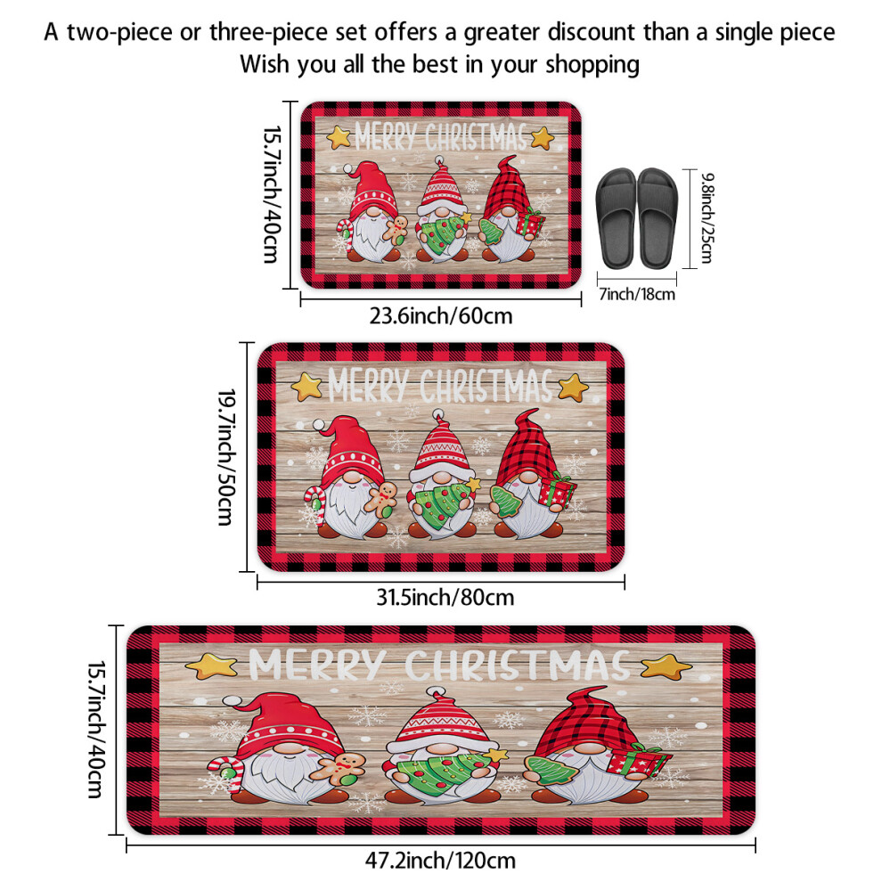 (DD266, Suit) Christmas carpet floor mat soft and comfortable flannel anti-slip
