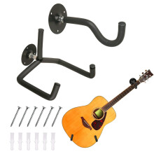 Yumzeco Guitar Wall Mount Horizontal Hanger Metal Guitars Holder Wall