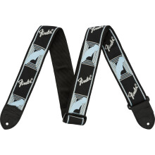 Fender Guitar Strap Monogrammed 2'' Black / Light Grey / Blue