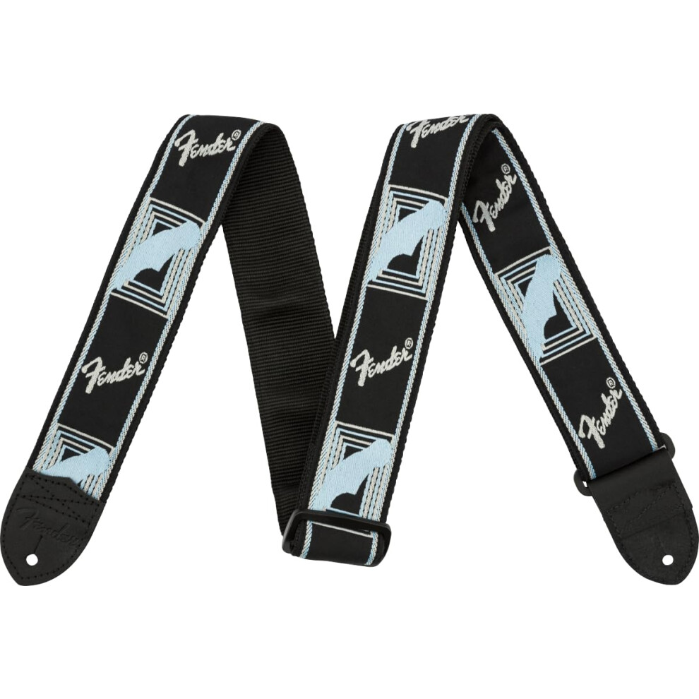Fender Guitar Strap Monogrammed 2'' / / Blue Black/Light/Grey