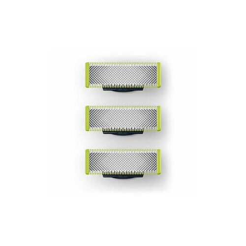 3-Pack Replacement Razor Blades Compatible with Philips OneBlade, Sharp Stainless Steel Trimmer Heads