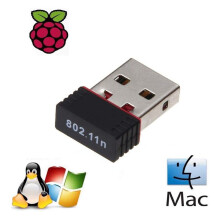 USB 2.0 Wireless N WiFi Adapter, 802.11n Dongle for Raspberry Pi, Windows 2000 XP Vista 7 8 Linux 2.4 Compatible