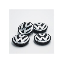 4 Piece 56mm Wheel Center Hub Caps Rim Emblems Badge Set for Car Wheels, Durable ABS Silver Finish