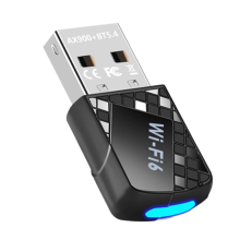 USB WiFi 6 Adapter 900Mbps Bluetooth 5.4 2 in 1 Dongle 2.4G 5G Wireless WLAN Receiver for Windows 10 and 11 Compact
