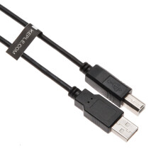 USB B Cable for DJ Midi Controllers, keyboards, samplers, effect pads, Syntesizers Numark, Pioneer, Native Instruments, Traktor, Denon, Akai to MacBo