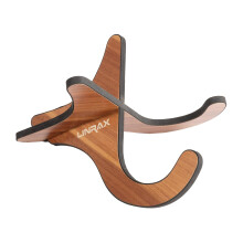 LINRAX US1 Ukulele Stand Floor, Universal Wooden Violin Stand X-Frame Style, Ukulele Holder with Soft Rubber for Ukulele Violin Banjo Mandolin, Foldi