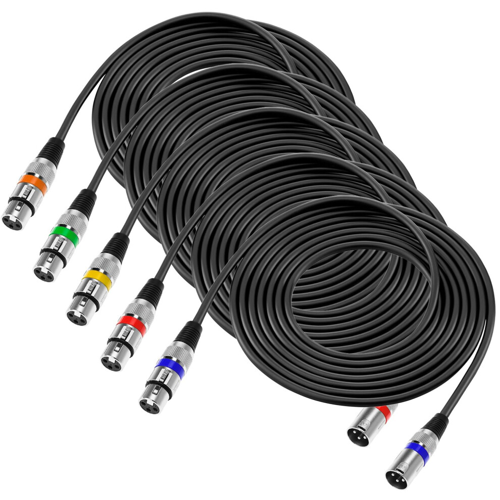 Photos - Cable (video, audio, USB) QWORK 5M XLR Male to Female Microphone Cable, 3-Pin Anti-interference