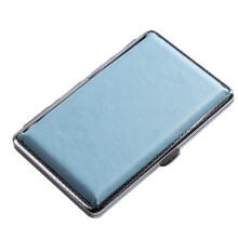 Women’s Cigarette Case Leather Automatic Flip Cover, Portable 20-Pack, Long Creative Slim Holder for Women