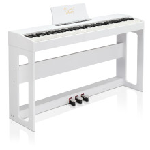 Glarry Digital Piano 88 Weighted Keys with Piano Headphones, Full Weighted Hammer Heavy Action Electric Keyboard Piano for Beginners, Piano Keyboard