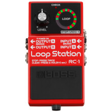 BOSS RC-1 Loop Station Pedal | Industry Standard Simple Looper for Guitar, Bass, Keyboards & More | 24-Segment LED Indicator | 12 Minutes of Record T