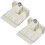 Brackets  Support Brackets for Folding Blinds(4pcs,white) -z 1