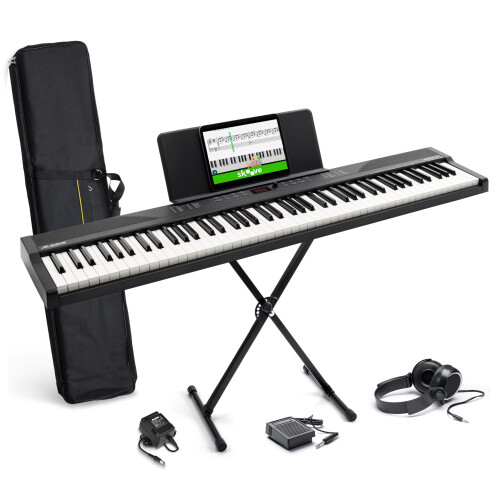 Alesis Recital Play 88-Key Piano Keyboard Bundle