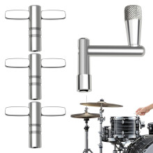 Drum Key Tool,4 PCS Drum Keys,Adjustable Drum Wrench Tool,Drum Tuning Wrench,Stainless Drum Tuner Key,Universal Drum Tuning Key for Acoustic Electron