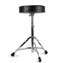 RockJam Adjustable Drum Throne Stool, Padded Swivel Seat for Acoustic