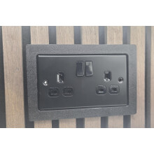 Acoustic Wall Panel Double Socket Gang Spacer Surround Panel 15mm Border Trim