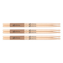 LA Specials Hickory 5A Drum Sticks, Wood Tip, 3-Pair Pack
