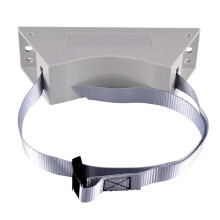 (Grey) Gas Cylinder Holder Wall Mounted Bracket With Expansion Screws And Safety Belt