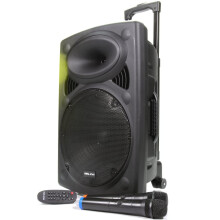 Portable PA Speaker System with Bluetooth, USB - MP3, 2 Wireless Micro