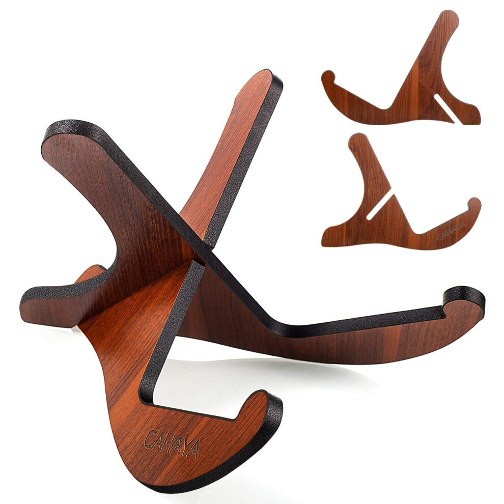 Cahaya Cy0180 Wooden Guitar Stand Non-Slip Musical Instrument Stand Fo