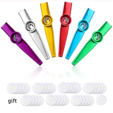 Vidillo 6 Kazoo Instrument Set with 36 Kazoo Flute Diaphragms