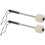 POFET 2pcs Bass Drum Mallet Drum Stick with Wool Felt Head Percussion Accessory 1