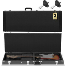 CAHAYA Electric Guitar Hard Shell Case Portable Square Guitar Case Hardshell for Standard Electric Guitars Black, CY0209