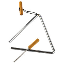 Musfunny Triangle Percussion Instrument 8 inch: Hand Triangle Instrument with St