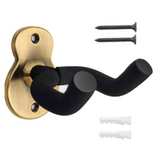 Midyrrg Electric Guitar Wall Mount Angled Guitar Wall Hangers Metal Guitar Holder with Protective Sponge Guitar Hook Retro Guitar Wall Bracket Guitar