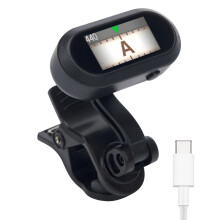 Sondery Clip On Tuner Rechargeable TFT Screen for Guitar Bass Ukulele and Wind Instruments, Headstock Chromatic Tuner Calibration 410-460Hz, Easy to