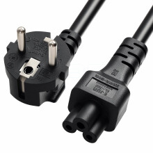 IEC C5 Mickey Mouse Plug to Europe Schuko CEE 7/7 Socket Extension Cable for Printer Lenovo Computers TVs Monitors Projector (1M/3.28Ft)
