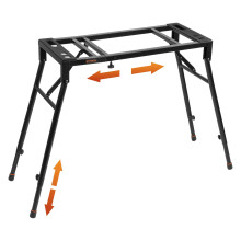 STRICH Collapsible Piano Keyboard Stand - Adjustable and Portable Heavy Duty Music Stand - Fits 54/61/88 Key Electric Digital Pianos - Sturdy Musical
