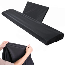 Keyboards Cover, Piano Keyboard Dust Cover 88 Key, Black Piano Music Keyboard Dirt Proof Cover with Music Sheet Stand Cover, Electric/Electronic Keyb