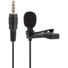 Lavalier Lapel Microphone,Omnidirectional Condenser Wired Clip On Lav Mic for Live on Stage,Microphone Jack 3.5 mm Lapel MicroPhone Tie Clip Voice Am
