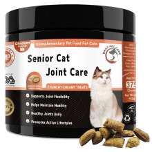 Daily Pet Care Senior Cat Joint Support Chews UK - Glucosamine, Chondroitin & Omega-3 for Mobility - with Green Lipped Mussel, MSM for Joint Pain Rel