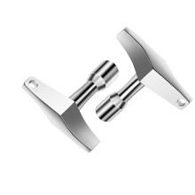 Trifletopia 2PCS Drum Key - Drum Tuning Key - Quadrilateral Drum Tuner Key - Acoustic & Electric Drum Kit Tool - Chrome Alloy - With Drill Bit Adapte