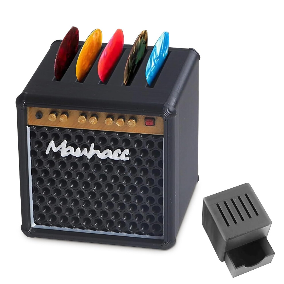 Xheanxu Guitar Picks Holder, Guitar Pick Case, Amp Speaker Guitar Pick Box, Gu