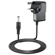Guitar Pedal Power Supply 9V DC Adapter with 2M Cable - Centre Negative Guitar Effects Pedal Power Adapter for Guitar, Bass, Stompbox & 9V Keyboards