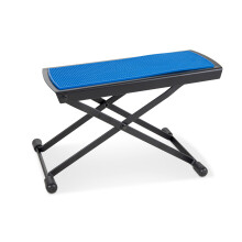 GEWA Metal Footrest (guitar rest), adjustable, compact and robust in blue