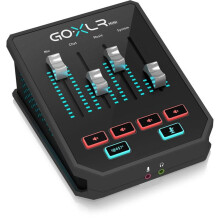 TC Helicon GoXLR MINI USB Audio Interface & Broadcast Mixer, 4-Channel Faders, MIDAS Mic Preamp, XLR/3.5 mm Mic Inputs, Optical In, 24-bit/48 kHz, PC