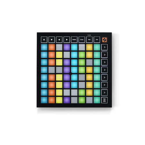 Novation Launchpad Mini MK3, Portable MIDI 64-Pad, USB Grid Controller for Ableton Live and Logic Pro Performances, Black