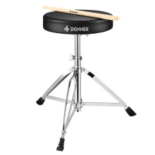 Donner Drum Throne Set, Padded Seat Height Adjustable Drum Stools, 5A Drumsticks Included, Multiple Iterations, Trusted Choice for Drummers