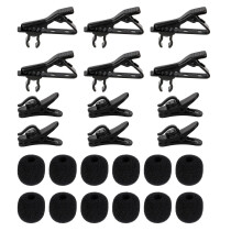 LUTER 24pcs Lapel Microphone Replacement Kit