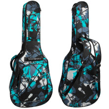 HOHIYO Electric Guitar Case 39 40 41inch Acoustic Classical Guitar Gig Bag,15mm Thick Padded Guitar Case Waterproof with Two Pockets Adjustable Shoul