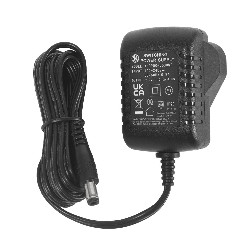 Security-01 Dc 9V 0.5A Power Supply Adapter, Plug 5.5Mm X 2.1Mm, Cente